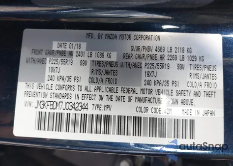 2018 Mazda Cx-5 Grand Touring from USA, damaged, VIN JM3KFBDM7J0342344